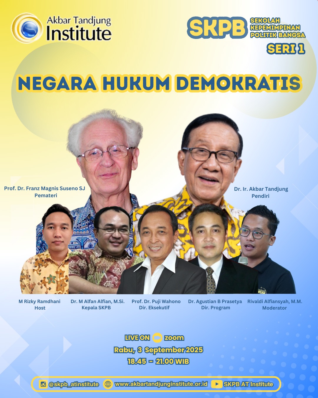 Sekolah Kepemimpinan Politik Bangsa (SKPB) Akbar Tandjung Institute (ATI) Angkatan XIV (Seri 1)